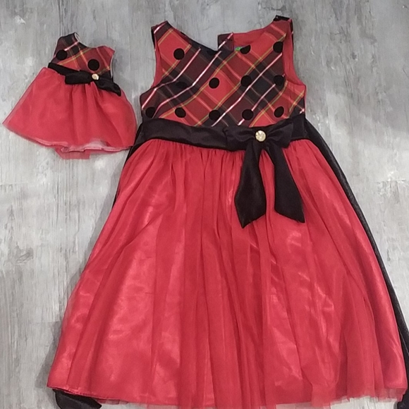 doll and me christmas dress